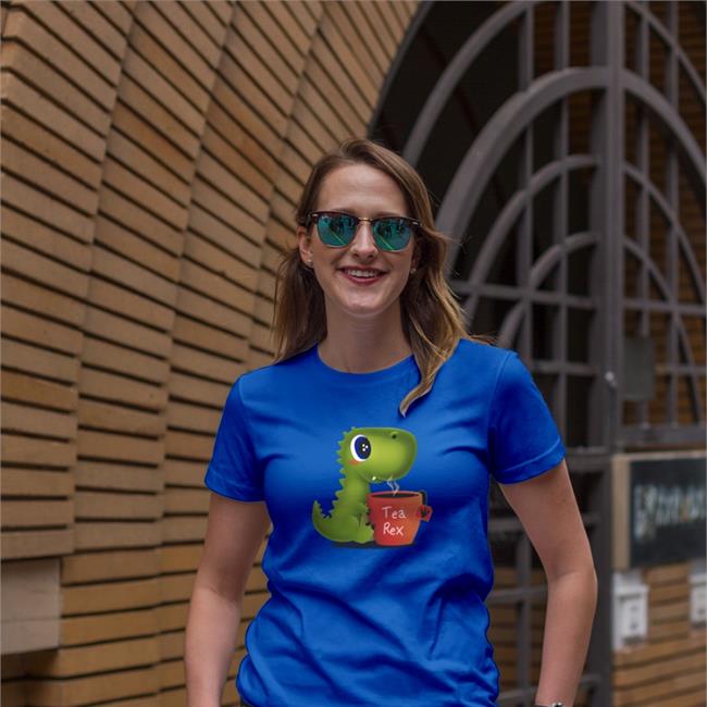 Qwertee Merch Tea Rex Tank Top Qwertee