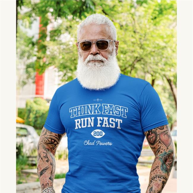 Saquon Barkley Think Fast Run Fast 200 Chad Powers Hoodies Roto Wear Store