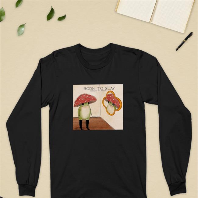 Maybell Eequay Born To Slay Forced To Work V Neck T Shirt Ben