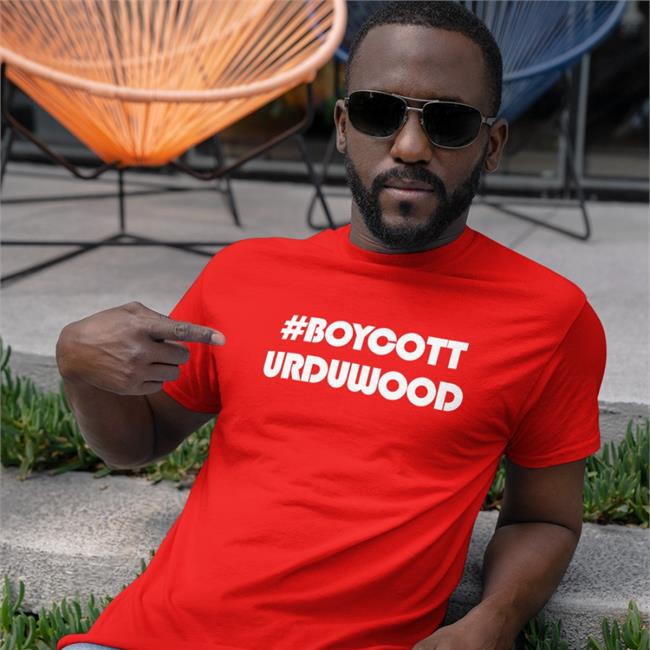 #Boycott Urduwood Shirt Orange Kritinova Merch Gems Of Bollywood