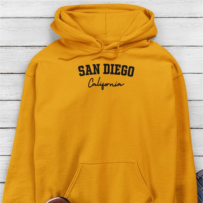San Diego California Hooded Sweatshirt Positive Dream