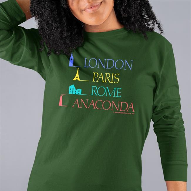 London Paris Rome Anaconda T Shirt Sierra Gideon London Paris Rome Anaconda Shirt 1989 Brindar Design