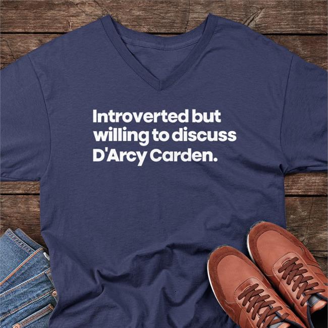 Slayluthor Introverted But Willing To Discuss D'arcy Carden Crewneck Sweatshirt Black