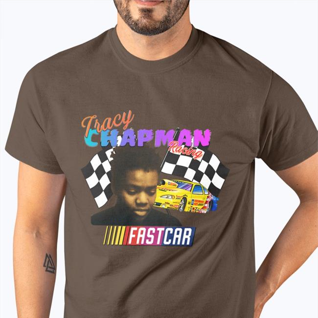 Black Tracy Chapman Fast Car Nascar Tee Shirt Kaitlyn Greenidge