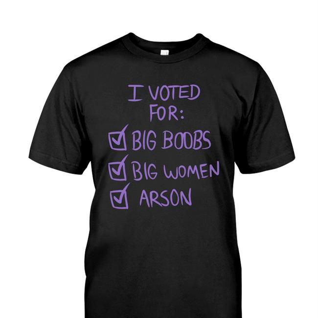 Nerdy Reindeer I Voted For Big Boors Big Women Arson T Shirt