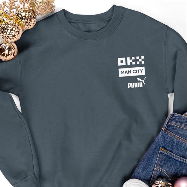 OKX Man City Navy Long Sleeve Tee