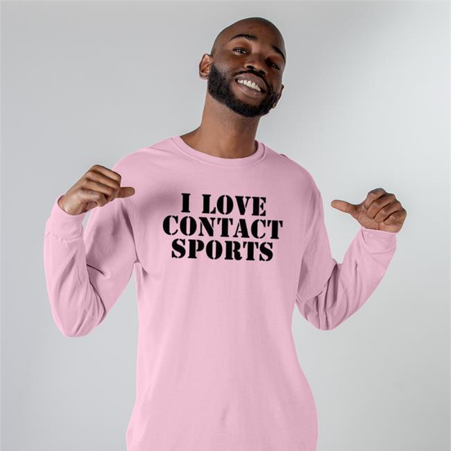 I Love Contact Sports Hooded Sweatshirt