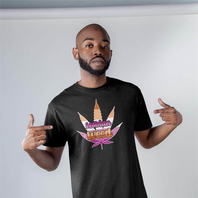Shirt Bimbo Shop Lesbian Weed Fitted Hoodie