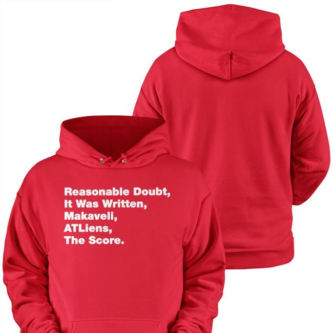 Reasonable Doubt It Was Written Makaveli Atliens The Score T Shirt Black