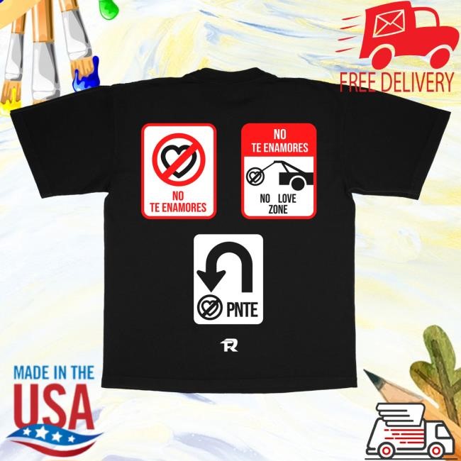 Official Fuerza Regida Merch Store No Love Zone - Black S/S Attractive Shirt Fuerza Regida Clothing Shop FuerzaRegida