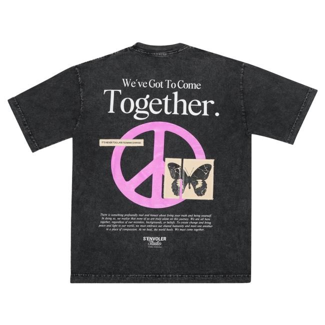 Official Senvoler Store Shop Senvoler Studio Never Alone Tee - Carbon Black