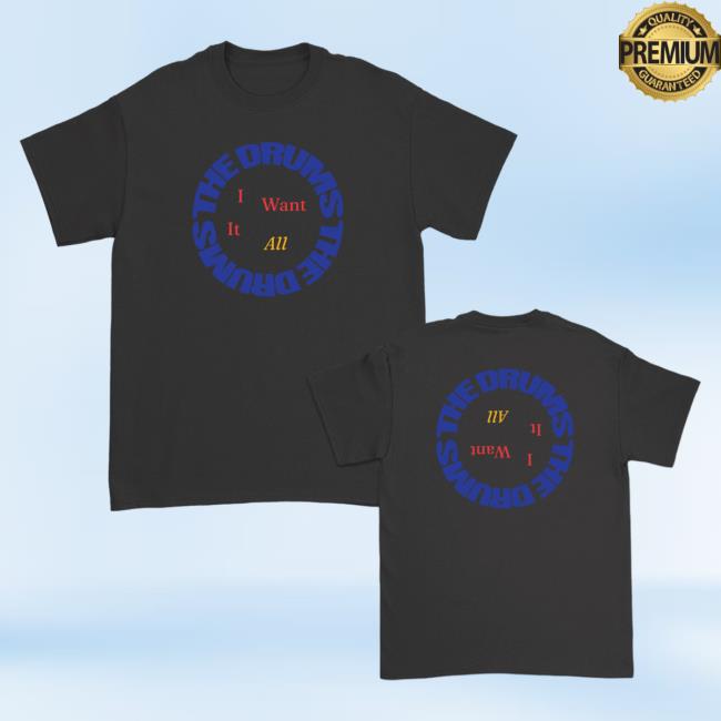 Official Kings Road Merch Store The Drums Shroom I Want It All Shirt (Vintage Black)