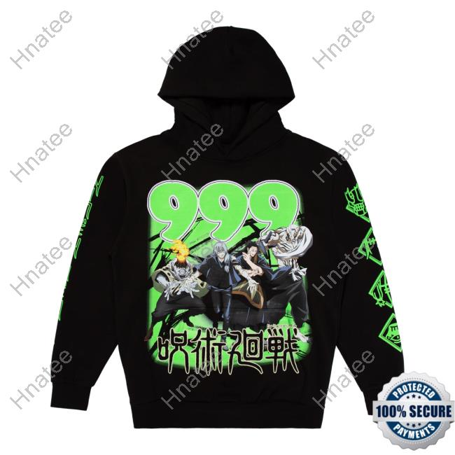 Official Juice Wrld 999Club Clothing Merch Store Shop 999 X Jjk Cursed Energy Sweaters