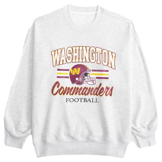 Official Abercrombie And Fitch Washington Commanders Vintage Sunday Crewneck Sweatshirt NFL by Abercrombie