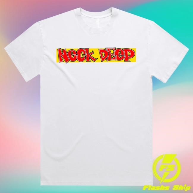 Neck Deep You Should See Me Now Tees – Faded White NeckDeep