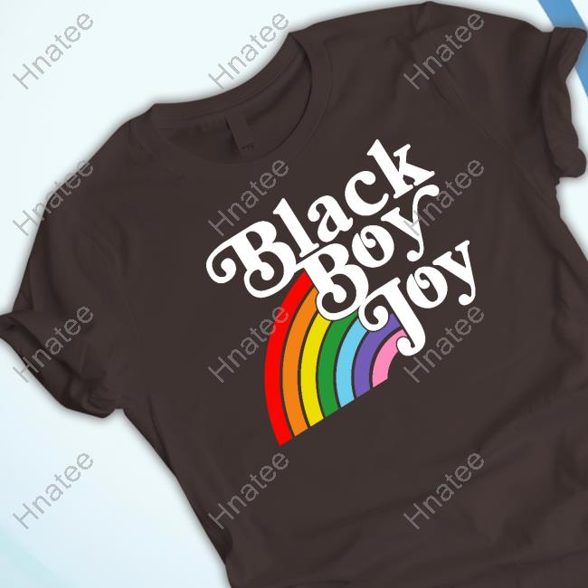 Official Black Boy Joy Rainbow T Shirt Black Boy Joy Rainbow T-Shirt