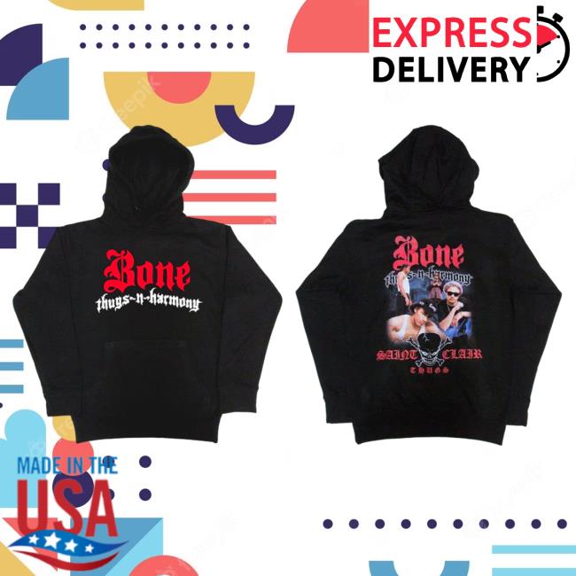 Official Merch Bar Store Bone Thugs-N-Harmony Saint Clair Thugs Sweatshirt MerchBar BoneThugsnHarmony Apparel Clothing Shop