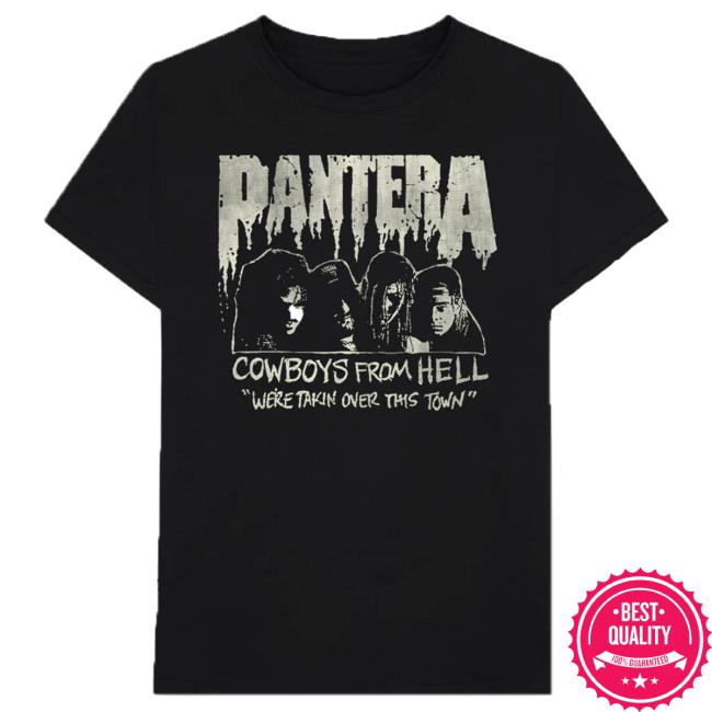 Official Pantera Merch Store Pantera Cowboys From Hell Vintage Flyer Tee