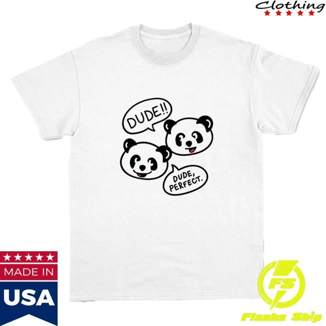 Dude Perfect Panda Comic Tee Shirt