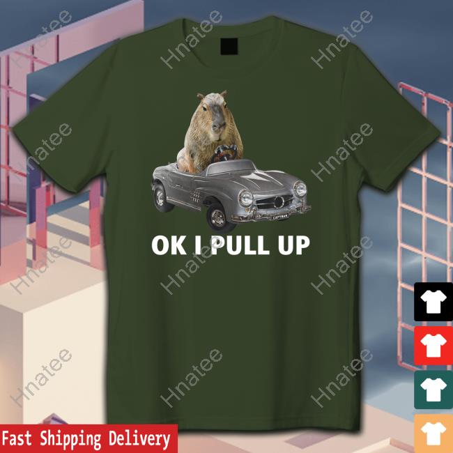 Capybara Man Capy Car Tee Ok I Pull Up