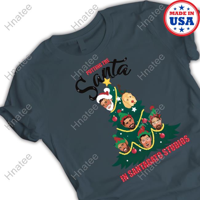 Santagato Studios Merch Santagato's Elves Crewneck Sweatshirt Putting The Santa In Santagato Studios