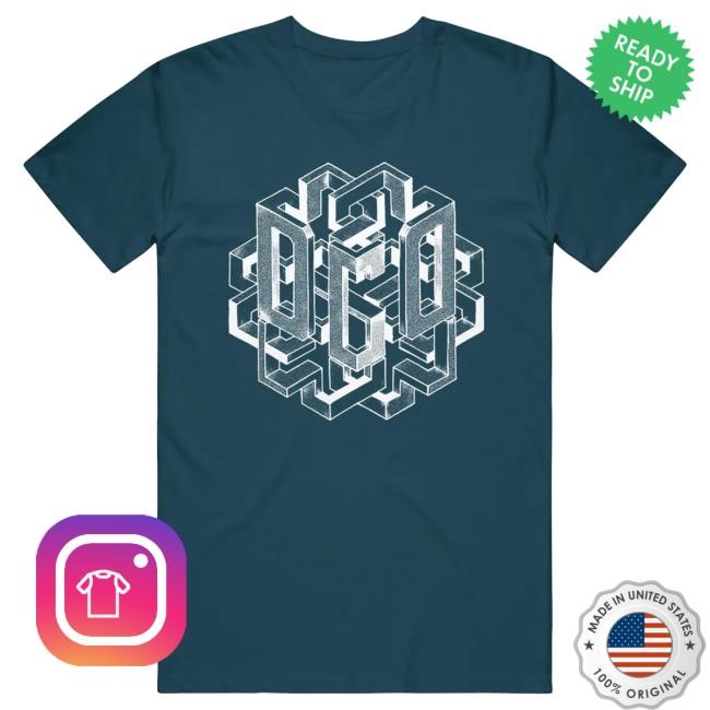 Official Dance Gavin Dance Merch Geometric Deep Teal Shirt DanceGavinDance