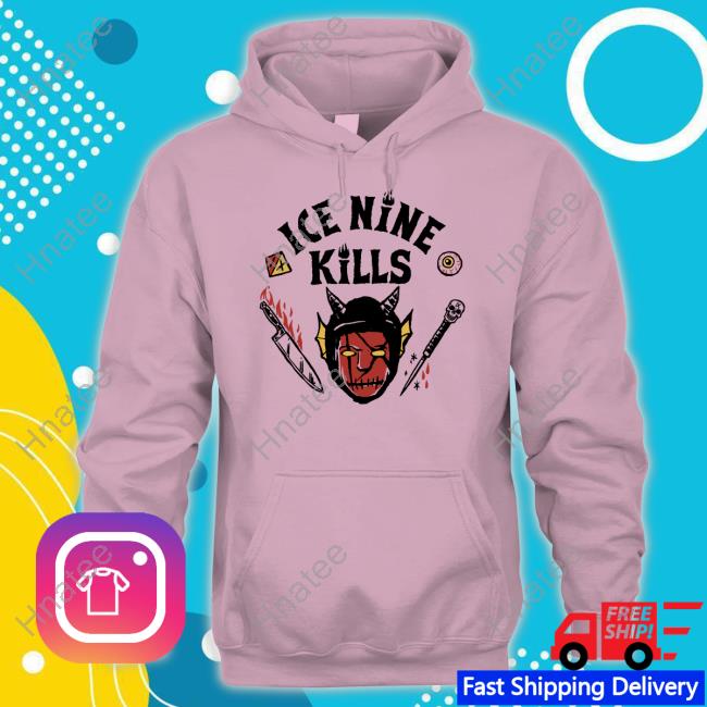 Ice Nine Kills Merch Hellfire Raglan Long Sleeved T Shirt