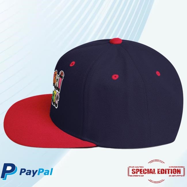 Samurai pizza Cats - Snapback Hat Navy/Red | Bull Airs Official | BullAirs