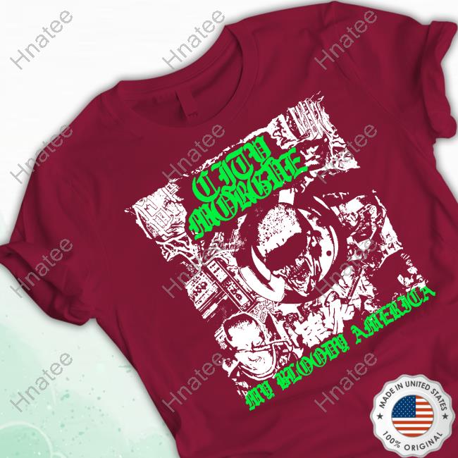 Official City Morgue Merch City Morgue My Bloody America Punk Black Shirt Citymorgueofficial