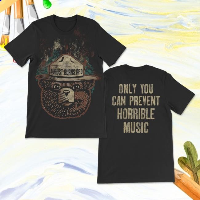 Smokey The Bear Throwback New T-Shirt August Burns Red Official Merch