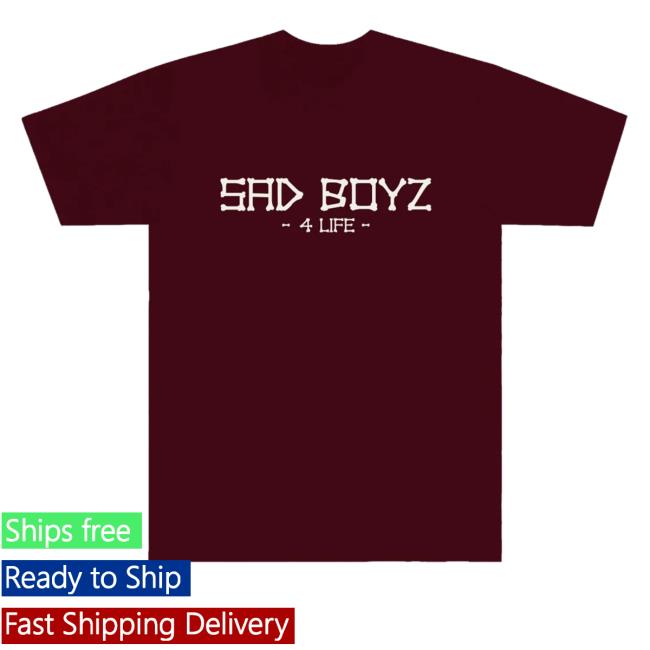 Official Sad Boyz Merch La Mata Maroon Shirt