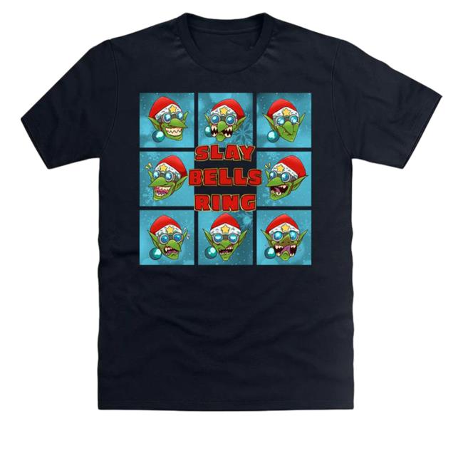 Official Warhammer Merch Premium Da Red Gobbo - Slay Bells Long Sleeve T Shirt