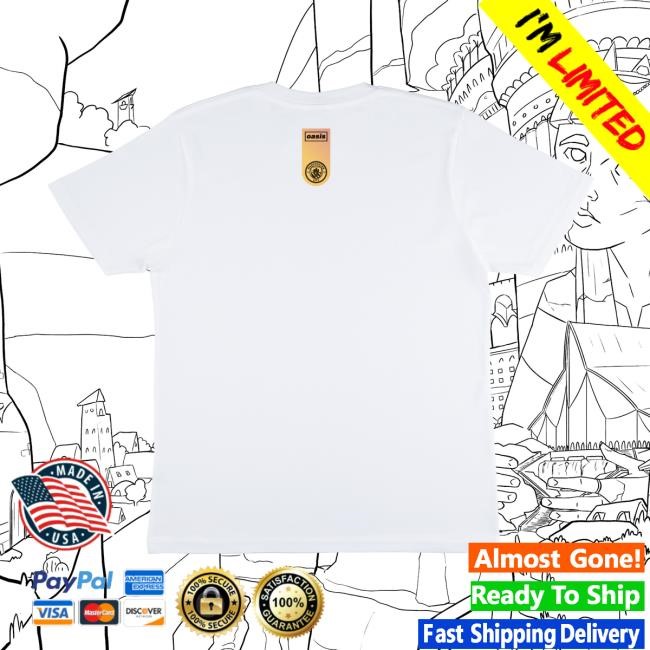 Oasis Man City Slide Away New Tee Oasis Merch