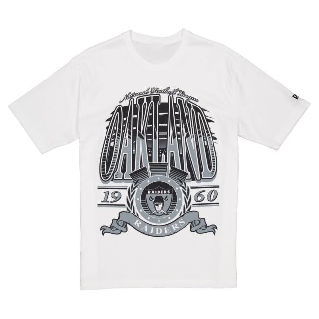 Official New Era Cap Apparel Store Shop Las Vegas Raiders Sport Classics White T-Shirt Newera Cap Clothing Merch NeweraCap