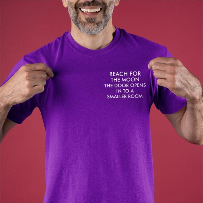 Reach For The Moon The Door Opens In To A Smaller Room Long Sleeve T Shirt
