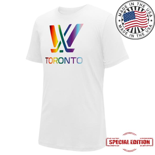 The Official Shop Of The Pwhl Merch Toronto Pride Short Sleeve TShirt