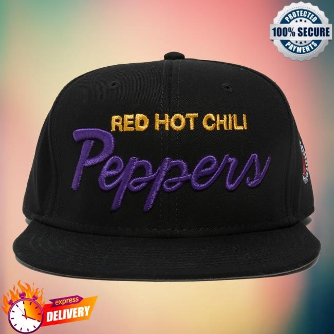 Official Red Hot Chili Peppers Peppers Snapback Cap - Black