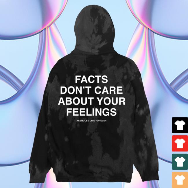 Official Linda Finegold Merch Store Facts Don't Care About Your Feelings Long Sleeve T-Shirt Foggy Nights Tie Dye Lindafinegold Clothing Shop Tie-Dye