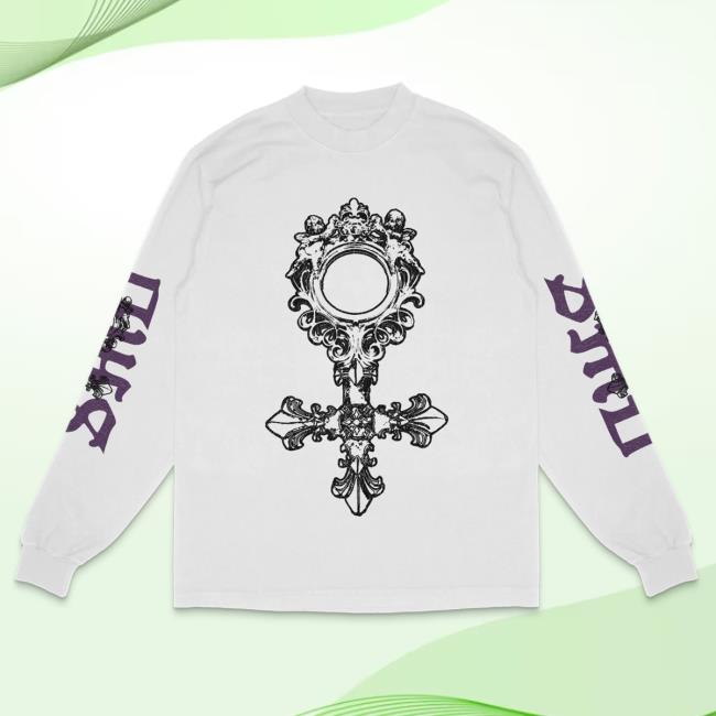Official Lucki Merch Deadboylife Sex Symbol Long Sleeve Top Shirt (White) Deadboylife Lucki's S*X M*Ney Dr*Gs Album.