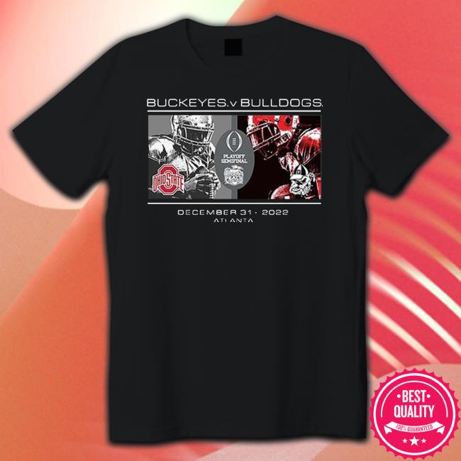Ohio State Buckeyes vs Georgia Bulldogs 2022 Playoff Semifinal Peach Bowl Bound 2022 Matchup Long Sleeve T Shirt