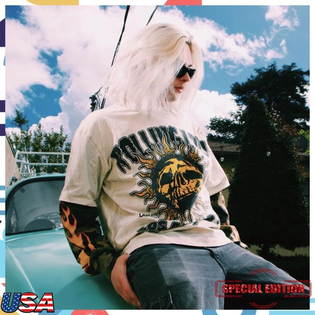 Official Rolling Loud Merch Store Shop Rolling Loud RL LA 25 Sun Cream Crop Tees RollingLoud