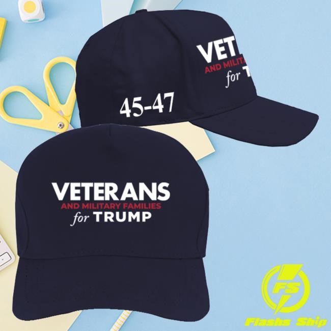 Official Donald Trump Merch Store Donald Trump Veterans And Military Families For Trump Navy Structured Adjustable Hat Donald Trump Apparel Clothing Shop DonaldTrump