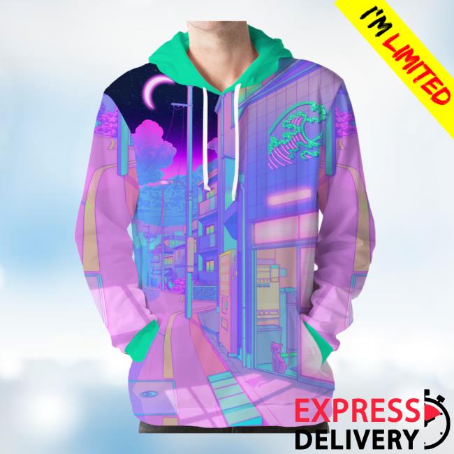 Official Vapor95 Clothing Store Pastel Drive Pullover Hoodie 3D All Over Print