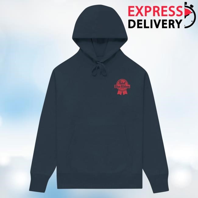 Official Pabst Blue Ribbon Pabst Blue Ribbon Navy Hoodies