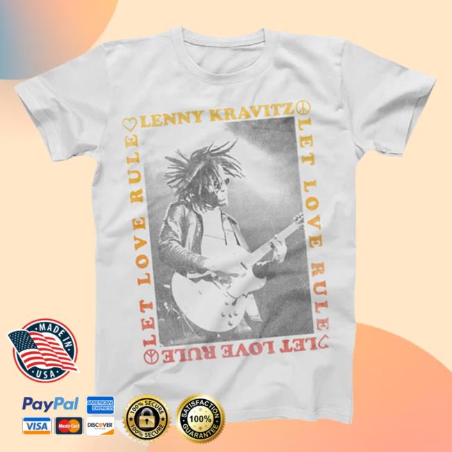 Official Lenny Kravitz Store Shop Let Love Rule Guitar Shirt Lenny Kravitz Apparel Clothing