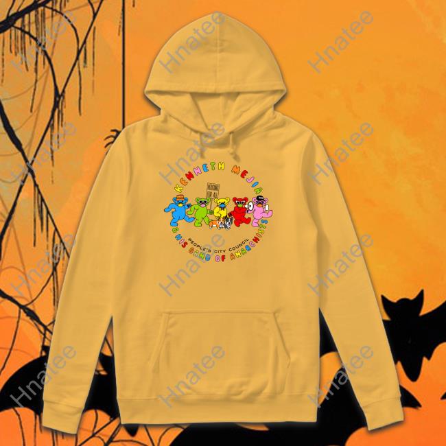 Kenneth Mejia And His Band Of Anarchists Housing For All People's City Council Hooded Sweatshirt
