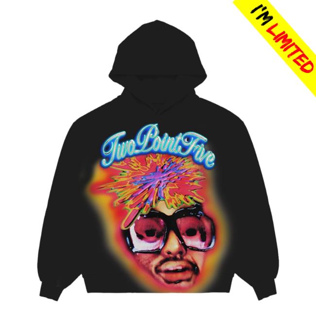 Official Merch Bar Aminé Twopointfive Airbrush Hoodies Black Merchbar