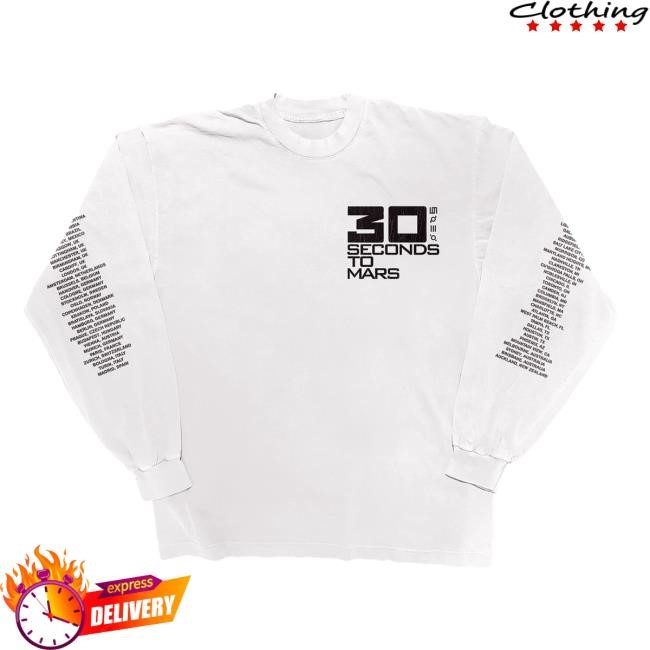 TSTFM Seasons World Tour Throwback L/S Shirt Thirty Seconds To Mars Store Merch