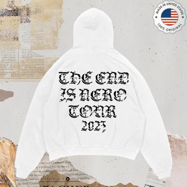 Official Queens of the Stone Age Merch Store The End Is Nero Tour 2023 Glow Hoodie Qotsa