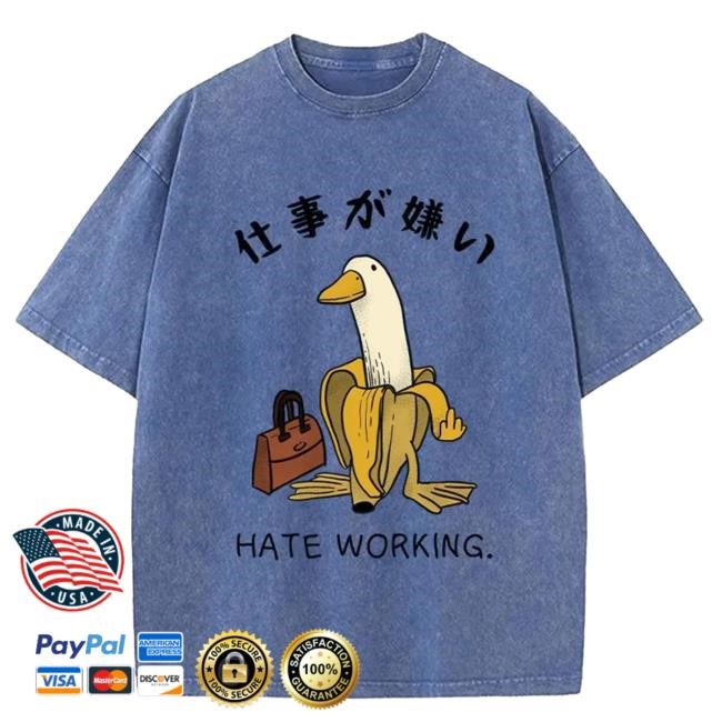 Tokyo-Tiger I Hate My Job Washed Tee Shirt
